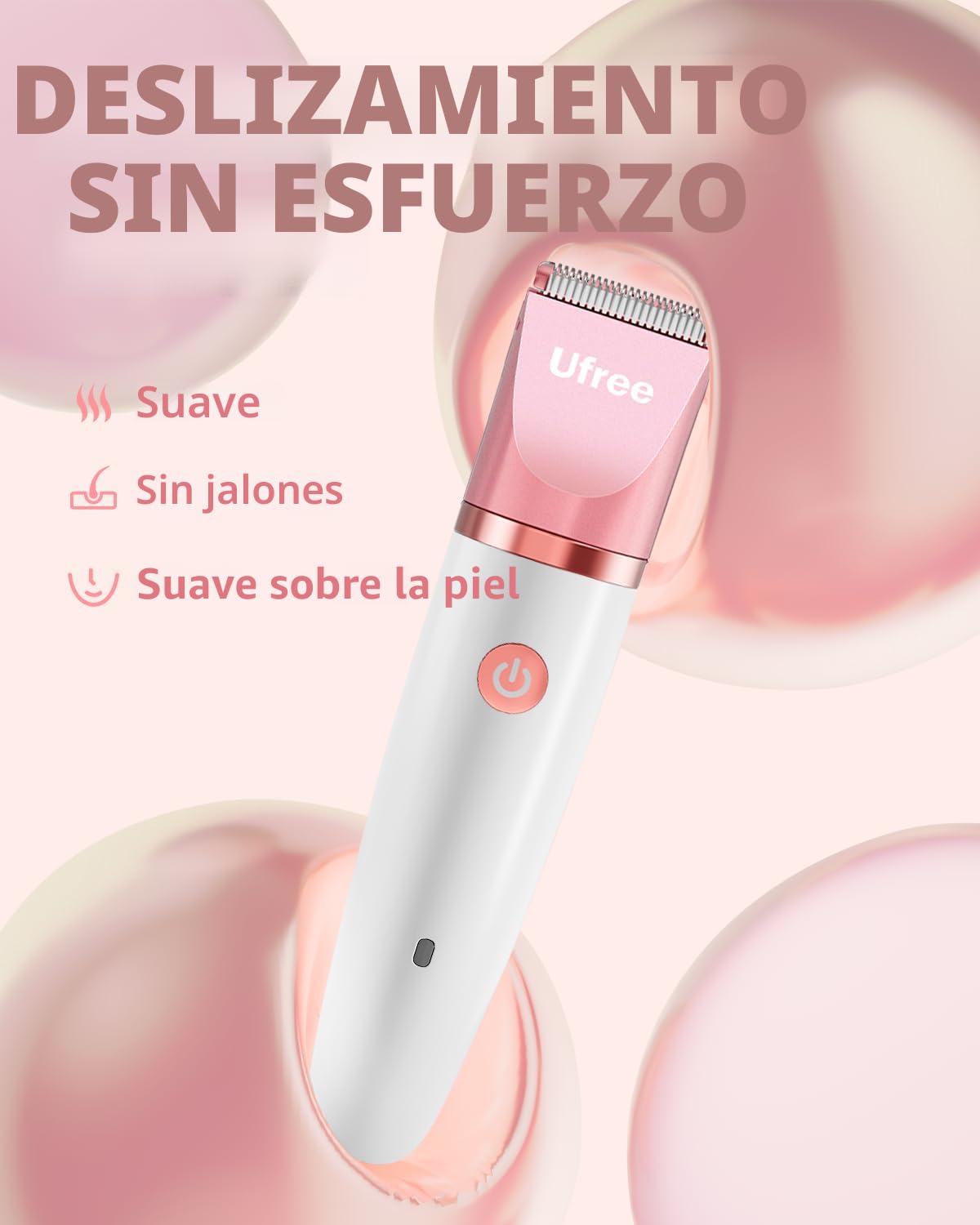 Ufree Maquinilla de Afeitar Eléctrica 3 en 1 para Mujer, Regalos pa...