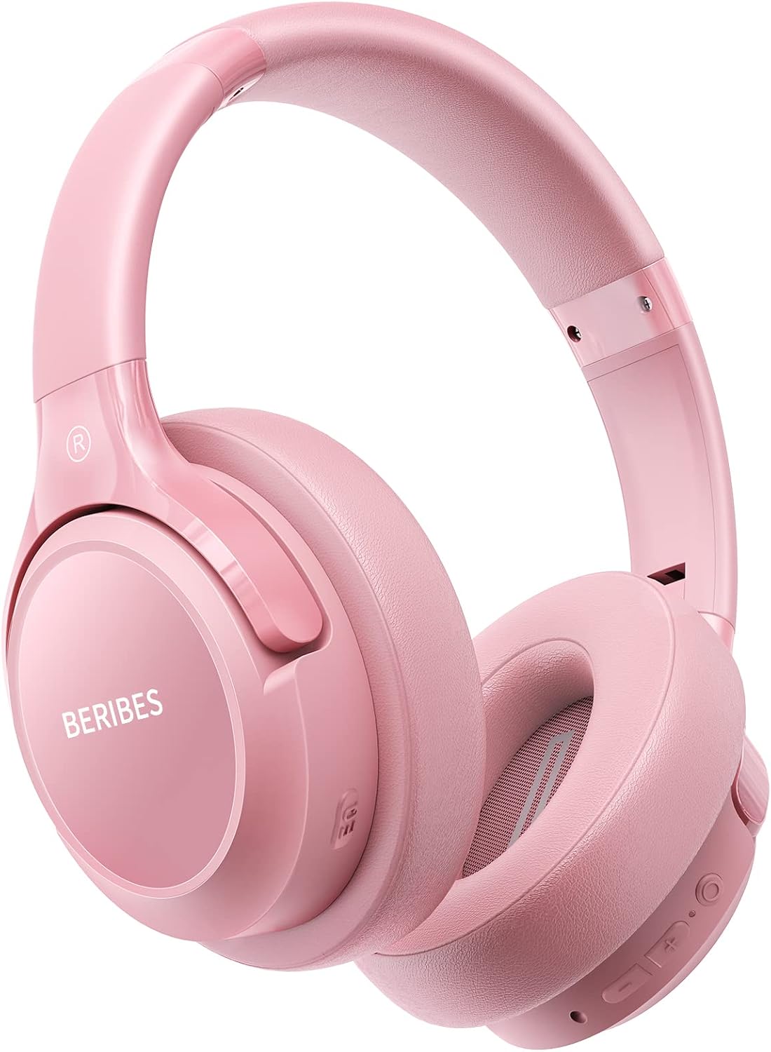 BERIBES Auriculares Bluetooth sobre la oreja Auriculares estéreo in...