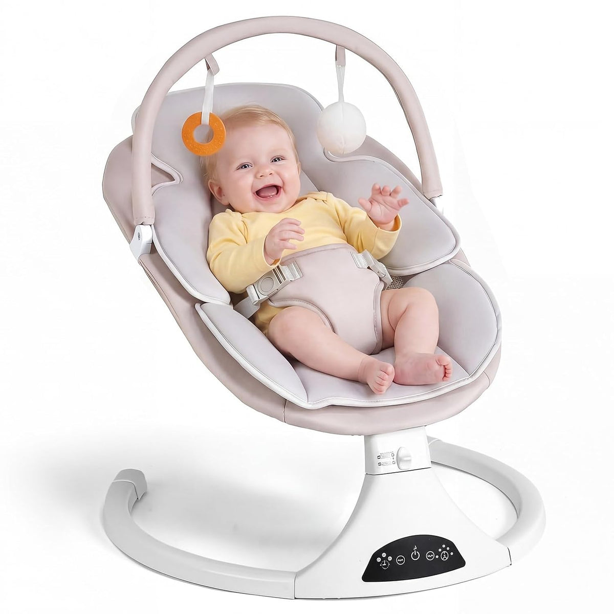 Columpio eléctrico para bebé con control remoto, 5 velocidades, por...