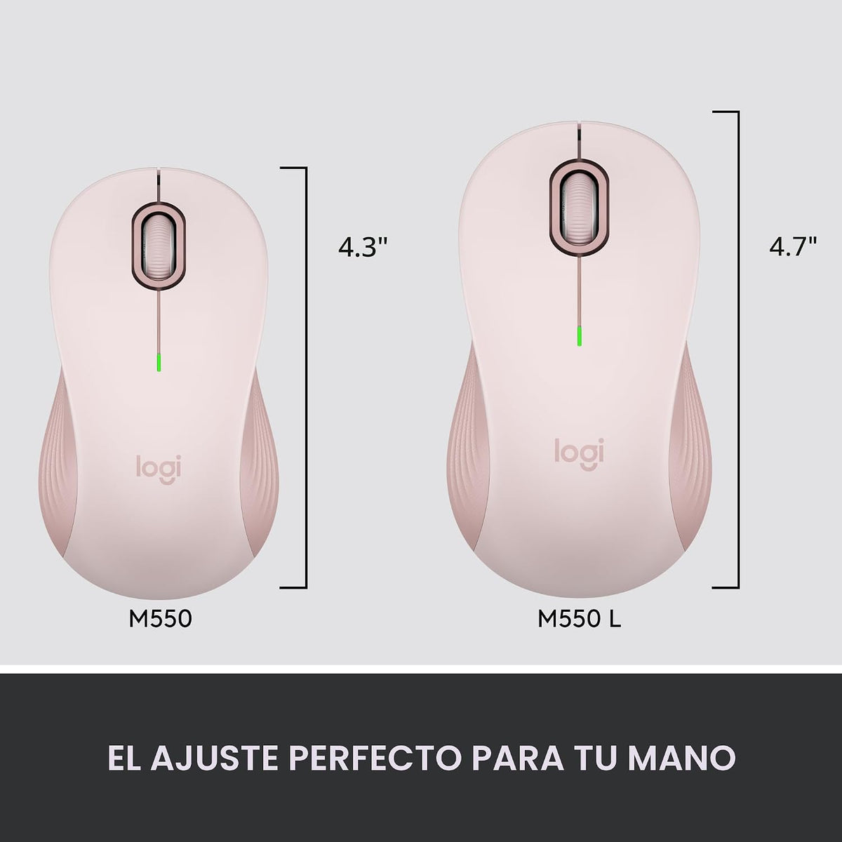 Logitech Signature M550 - Ratón inalámbrico para manos pequeñas a m...