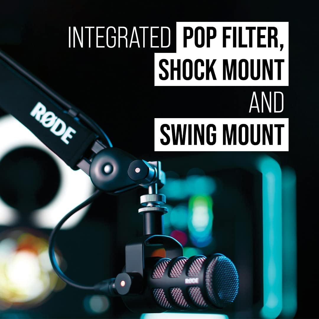 RØDE PodMic - Micrófono cardioide de transmisión dinámica, XLR | Fi...