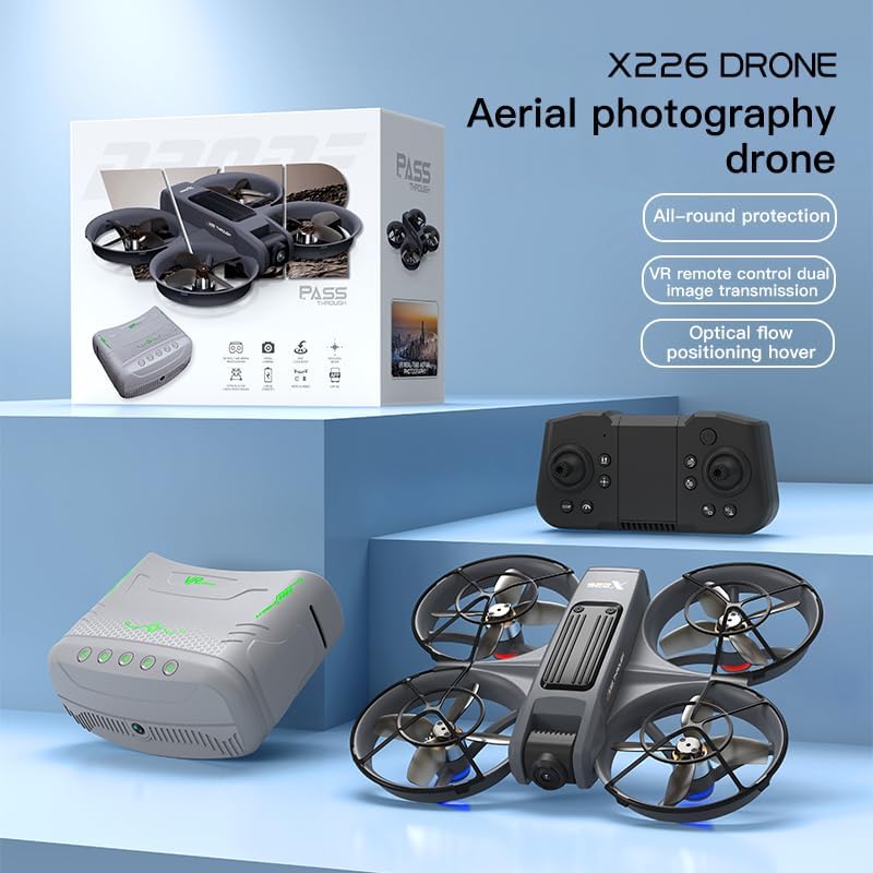 Dron VR FPV con cámara y gafas de realidad virtual para principiant...