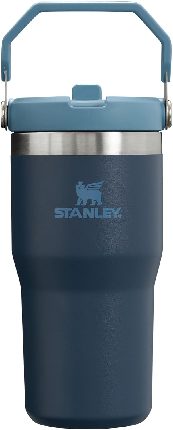 Vaso Stanley IceFlow Flip con pajita y asa, 20 oz | Tapa giratoria...
