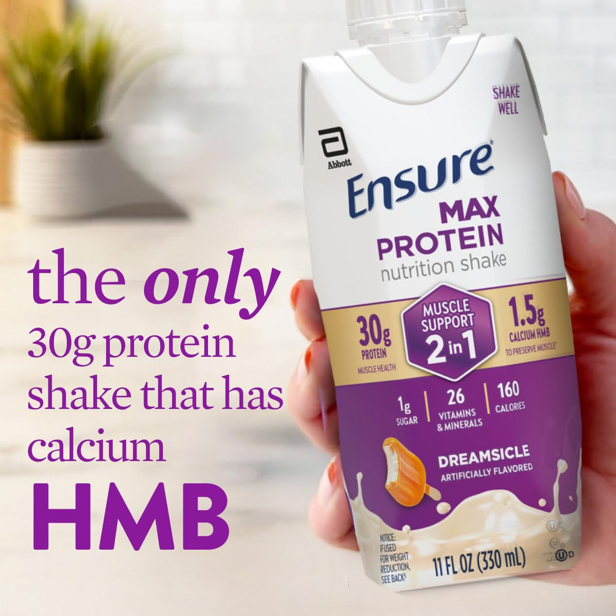 Ensure Max Protein 2 en 1 Dreamsicle, 1.06 oz de alto contenido pro...