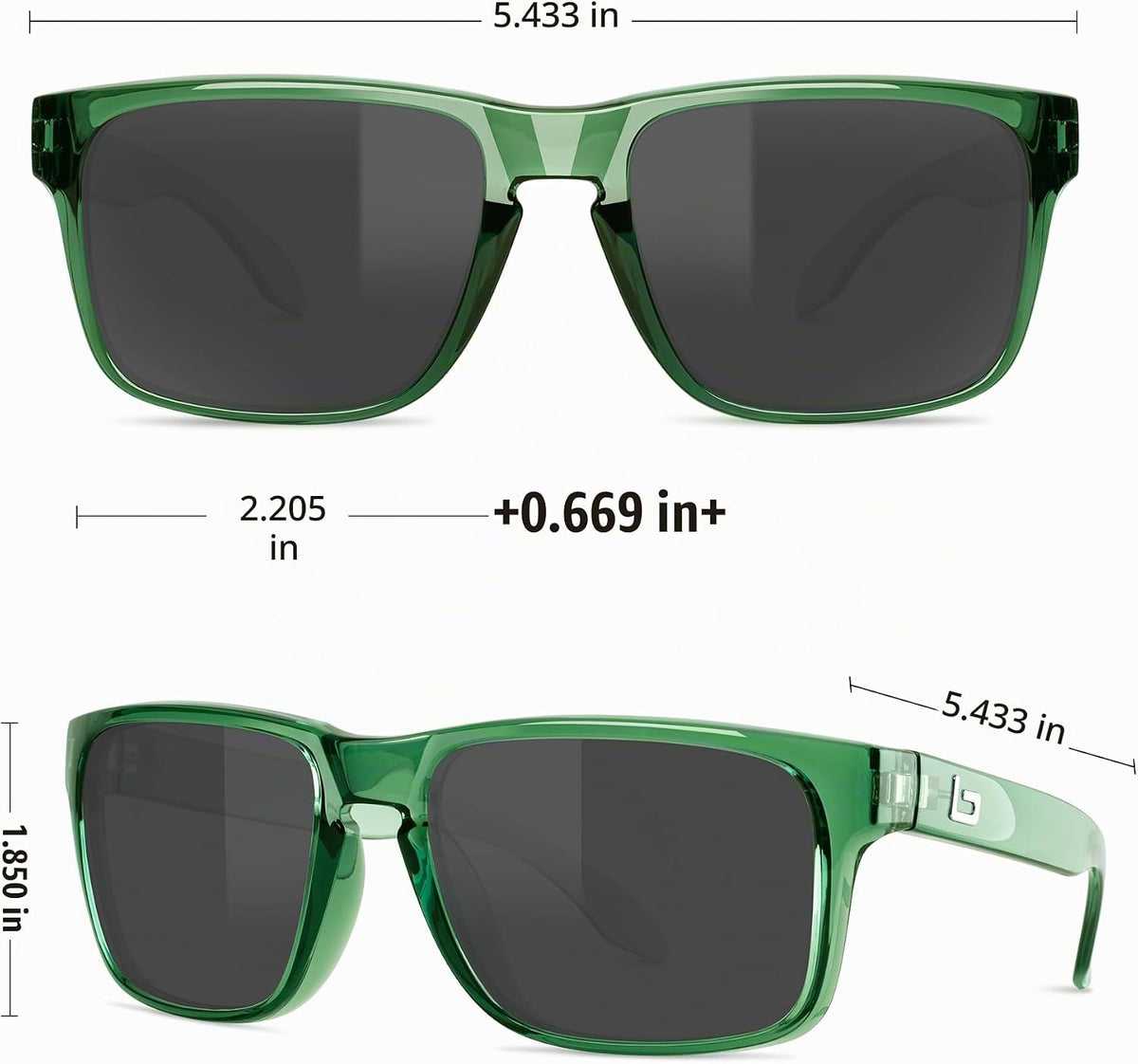 BNUS Corning Gafas de sol con lentes de vidrio para hombres y mujer...