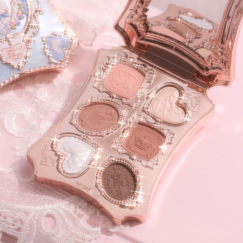 Flower Knows Bunny Garden - Paleta de maquillaje de 6 colores, colo...