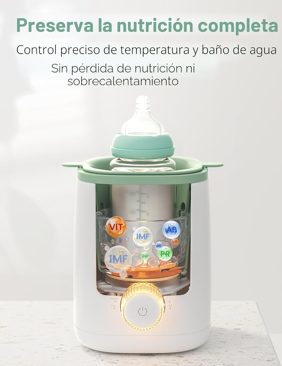 Momcozy Calentador de botellas Nutri y tabletas descalcificadoras o...
