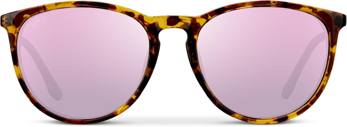 WearMe Pro Gafas de sol polarizadas redondas para mujer, protección...