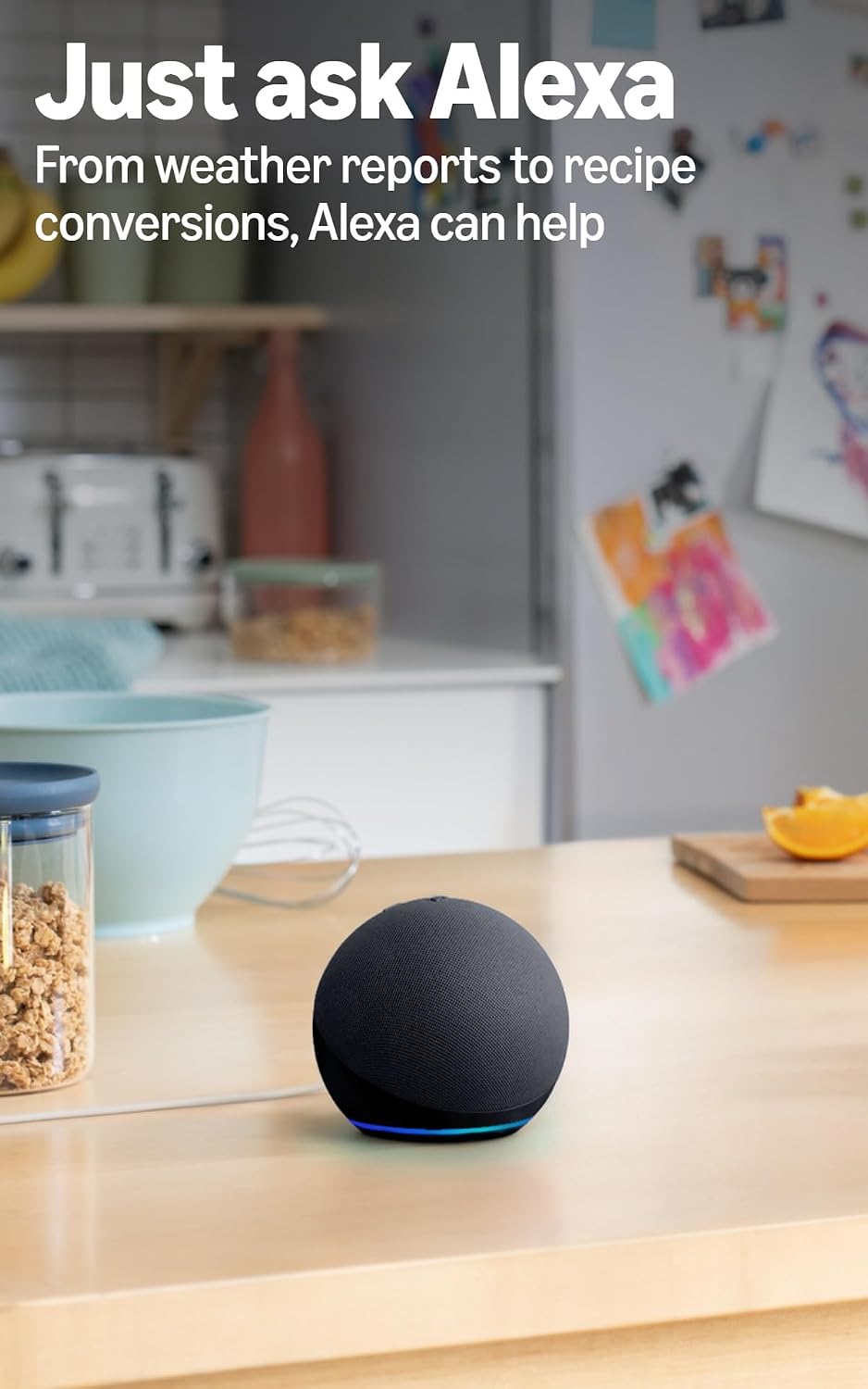 Amazon Echo Dot (modelo más reciente): parlante Alexa con sonido vi...
