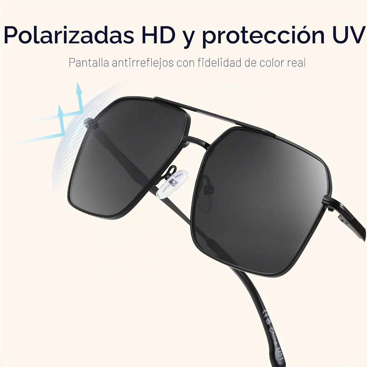 ZENOTTIC Gafas de sol polarizadas de aviador para hombre: protecció...