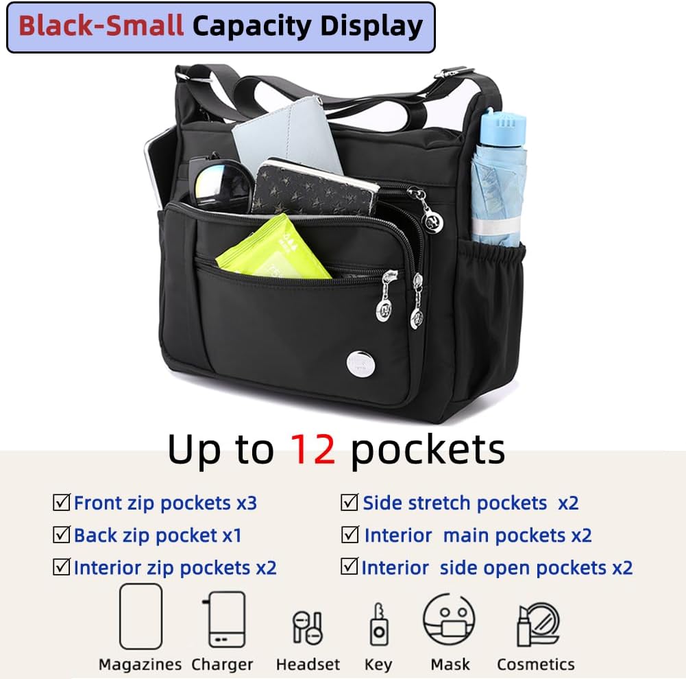 MINTEGRA Bolso de mano de hombro para mujer, espacioso bolso cruzad...