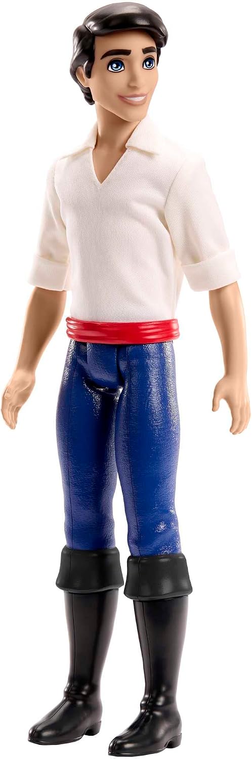 Mattel Disney Princess Toys, Prince Eric Posable Muñeca de moda con...