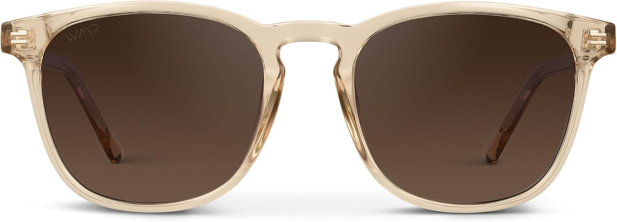 WMP Eyewear - Gafas de sol polarizadas modernas y redondas para hom...