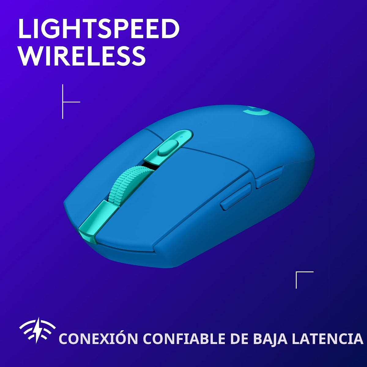 Logitech G 305 Lightspeed - Ratón inalámbrico para juegos, azul + m...