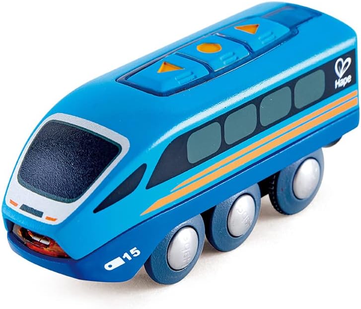 Hape Tren de motor a control remoto | Juguete ferroviario para niño...