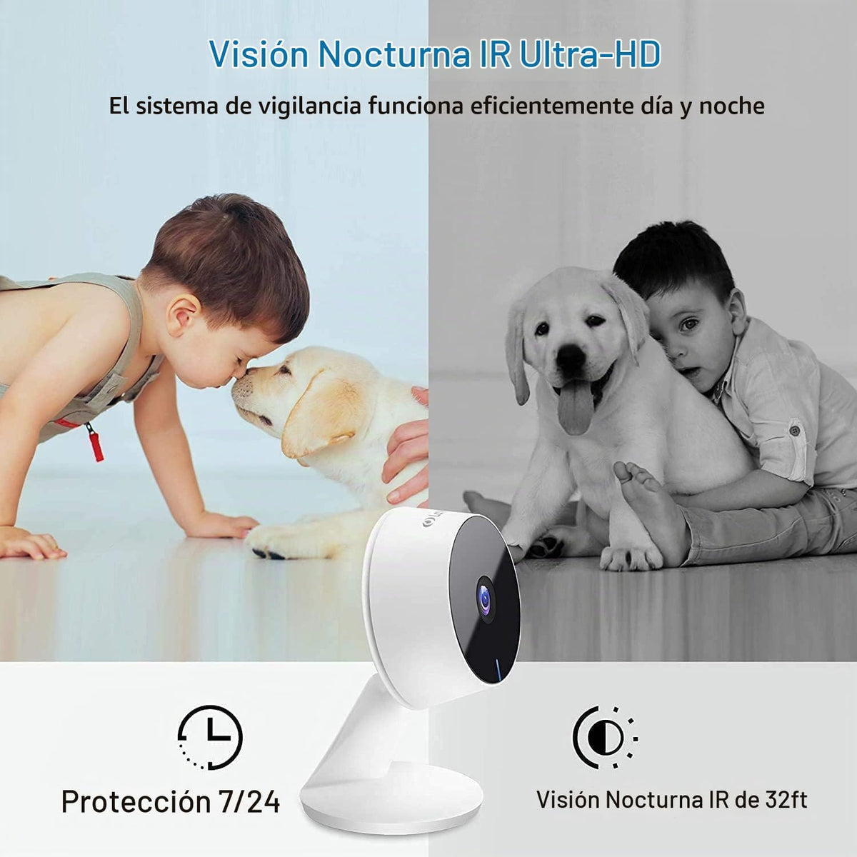 LaView Cámaras de seguridad 5G y 2.4GHz, 4 piezas, cámara de seguri...