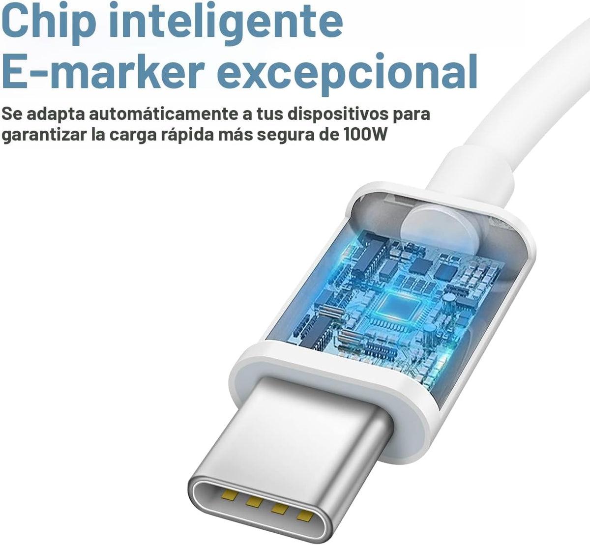 Cargador para iPhone 18, 17, 16, 15, carga rápida, paquete de 3, bl...