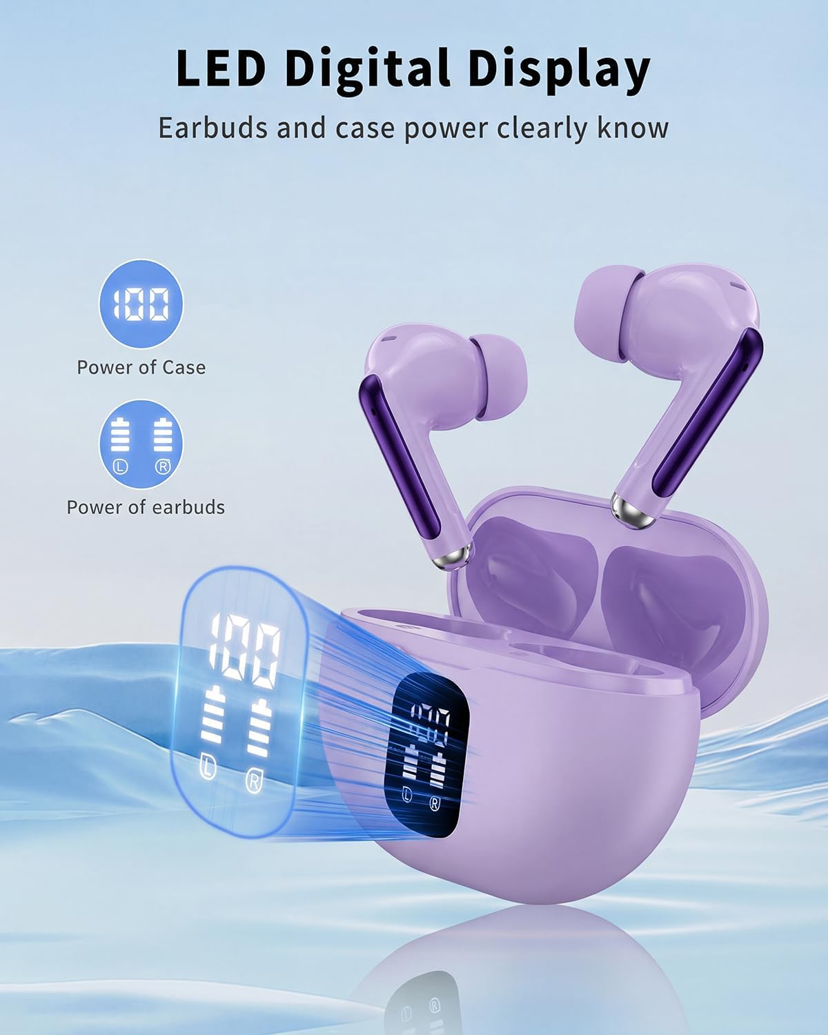 Auriculares inalámbricos, auriculares Bluetooth 5.4 2026 con micróf...