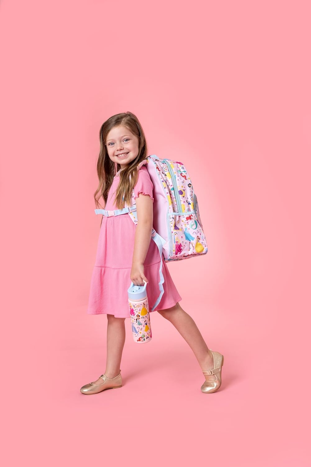 Simple Modern Disney Princess Kids Mochila para escuela, niñas, niñ...