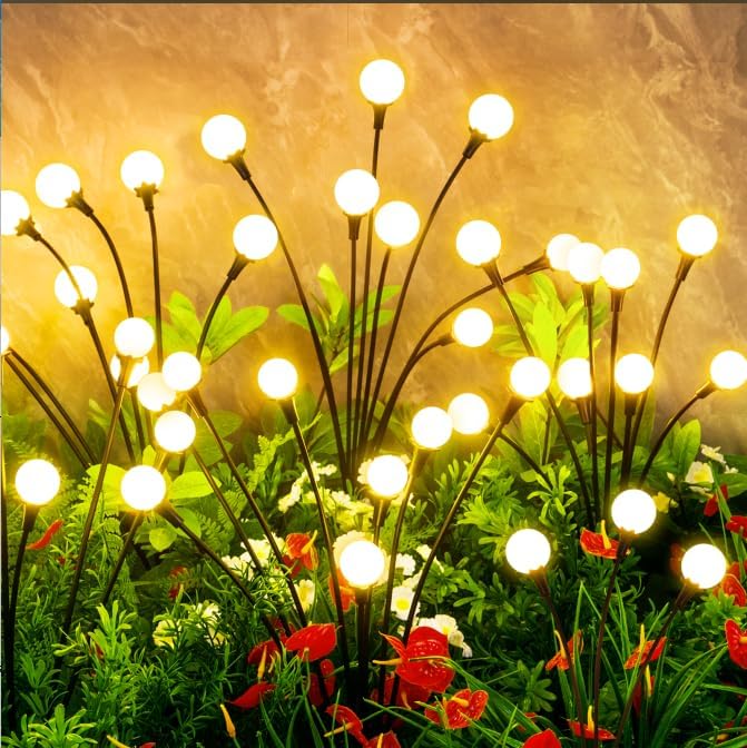 vignuto Luces solares impermeables para exteriores, 8 paquetes de 6...