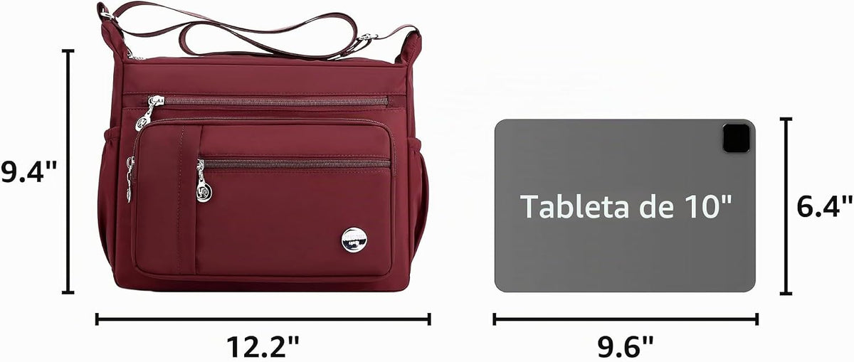 MINTEGRA Bolso de mano de hombro para mujer, espacioso bolso cruzad...