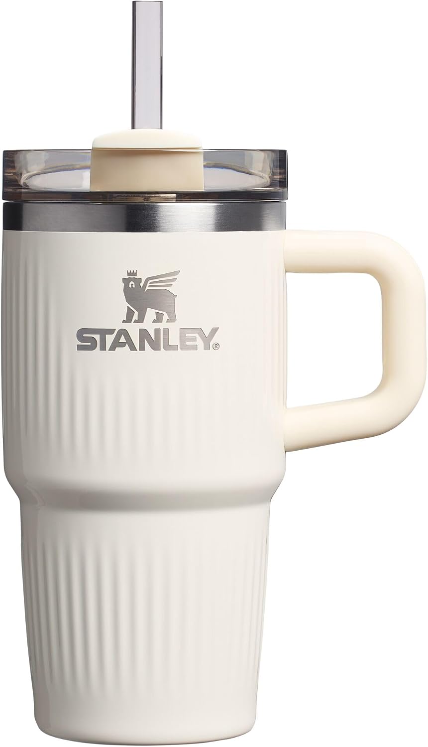 STANLEY - Vaso Quencher H2.0 con asa y pajilla, 20 onzas, tapa de 3...