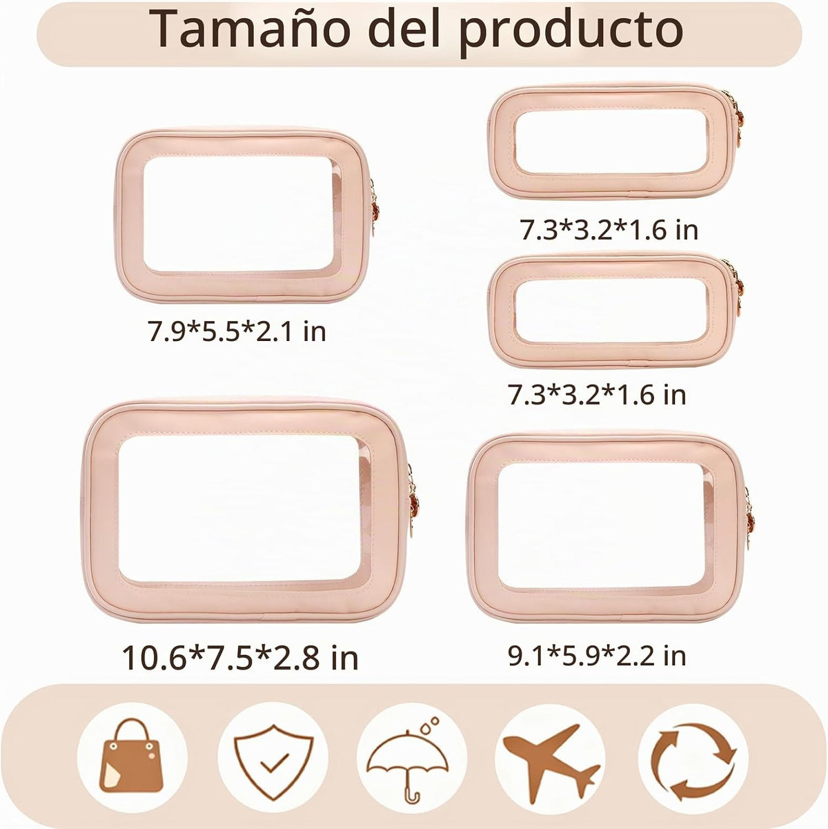 Juego de 5 bolsas organizadoras para pañales, bolsas organizadoras...