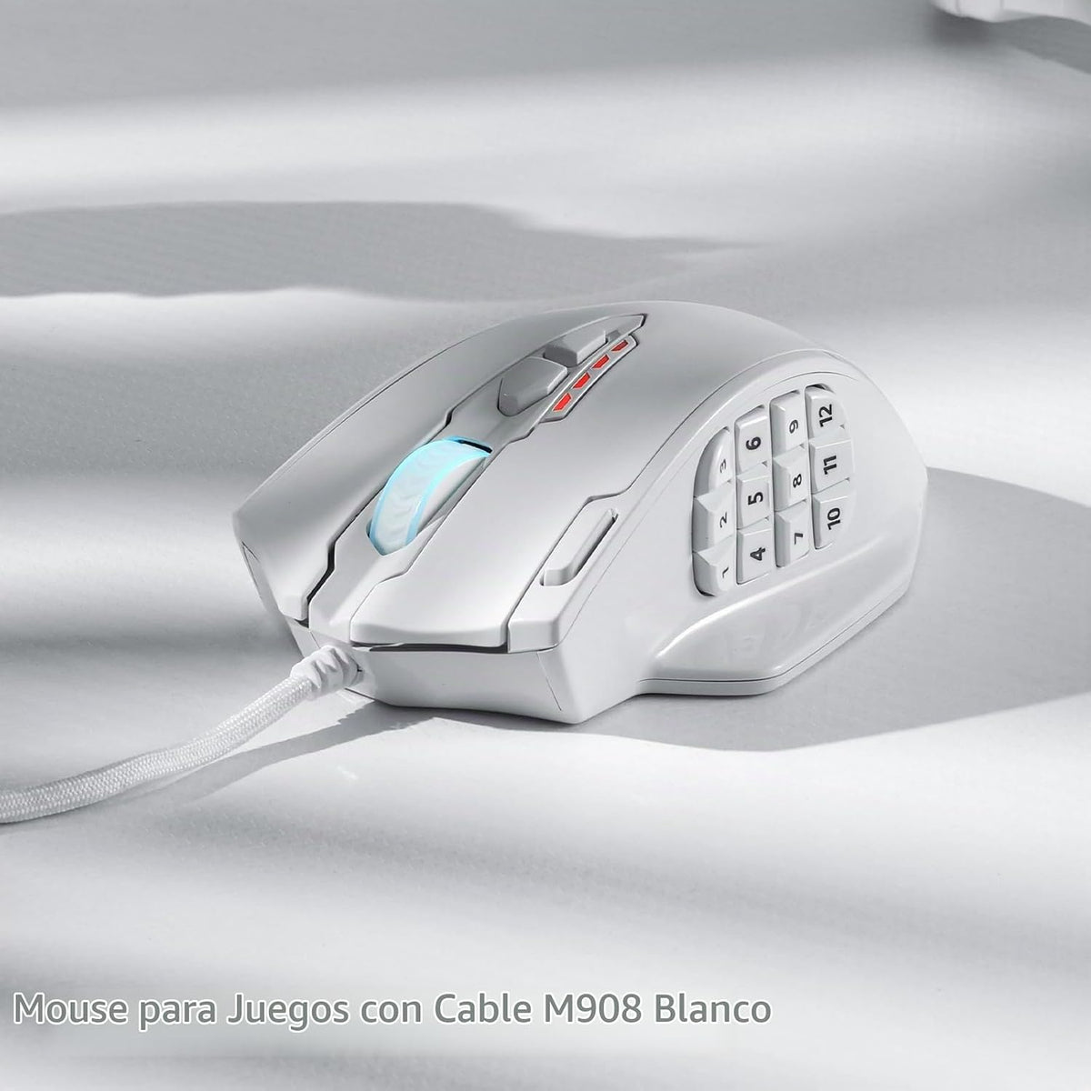 Redragon M908 Impact RGB LED MMO Mouse para juegos con 12 botones l...