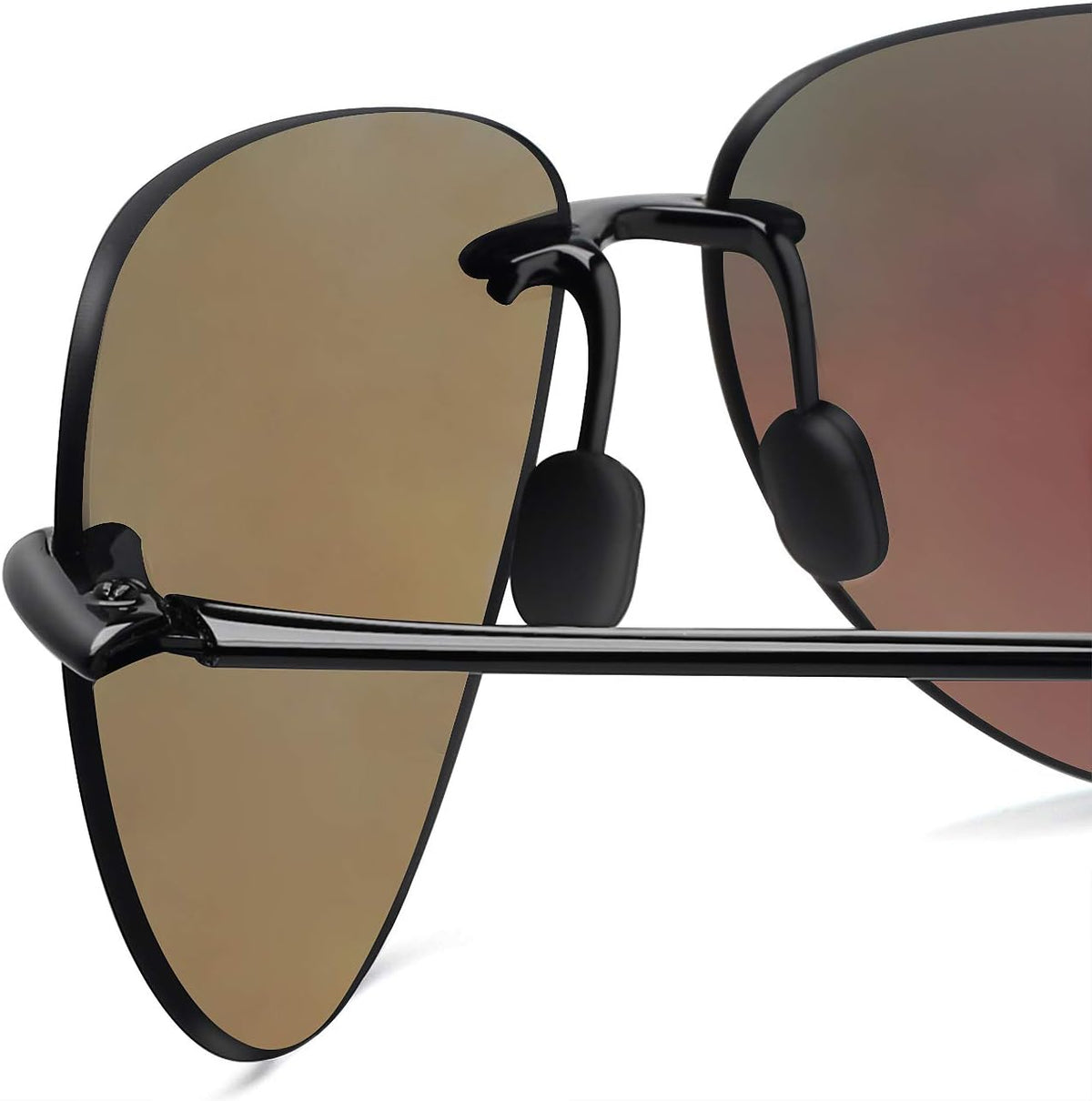 JULI Gafas de sol deportivas para hombres y mujeres, marco Tr90 sin...