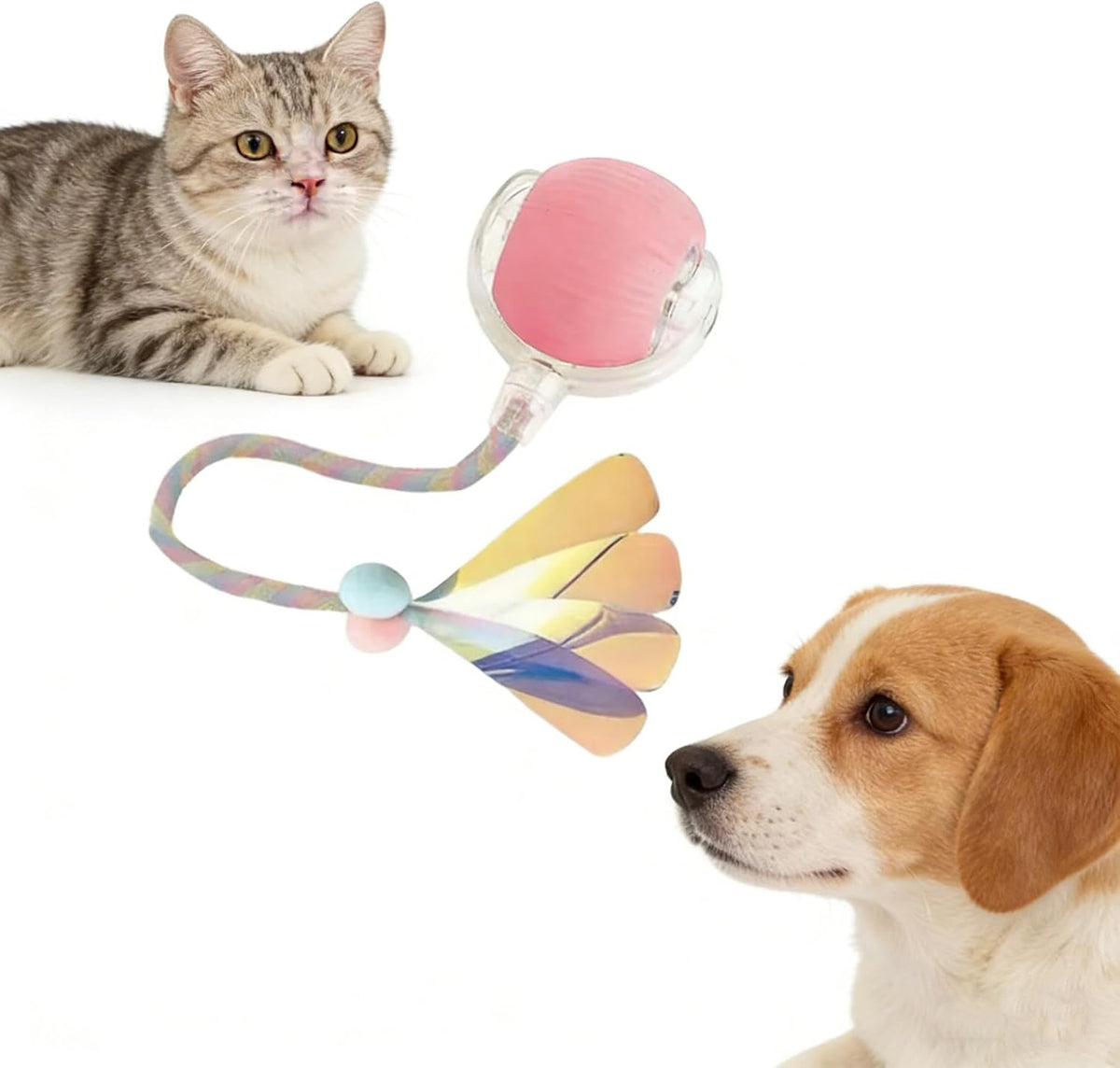 RightBliss Juguete automático de bola rodante para gatos y perros....