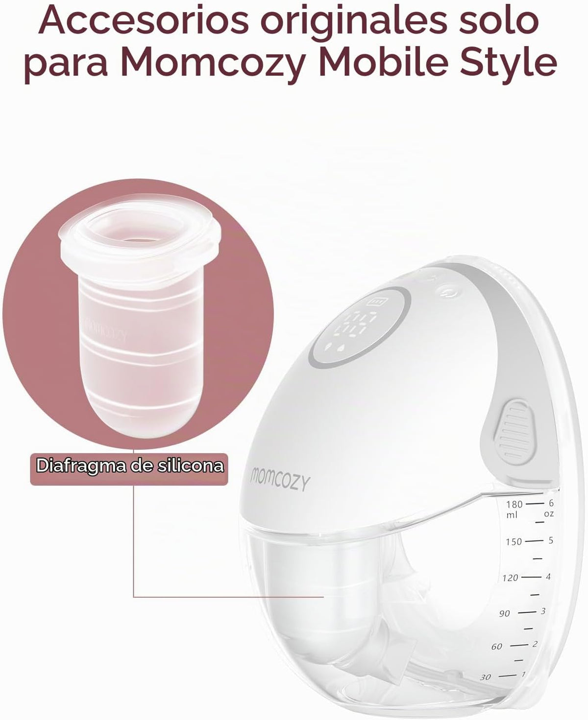 Momcozy Accesorios de repuesto para extractor de leche M6 Diafragma...