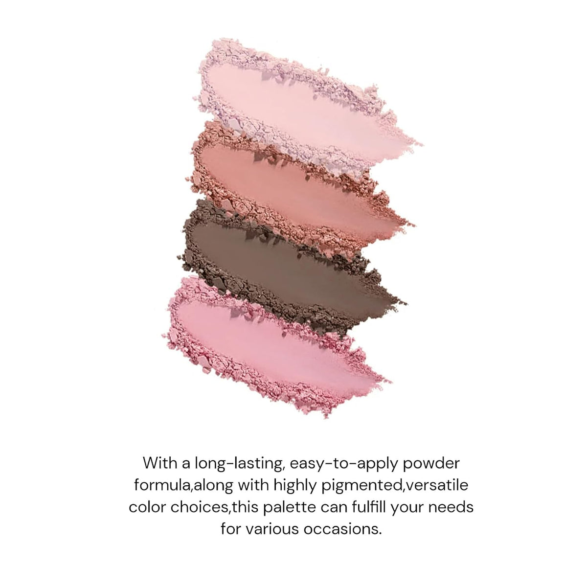 Flower Knows Swan Ballet Paleta de maquillaje de 6 colores con pinc...