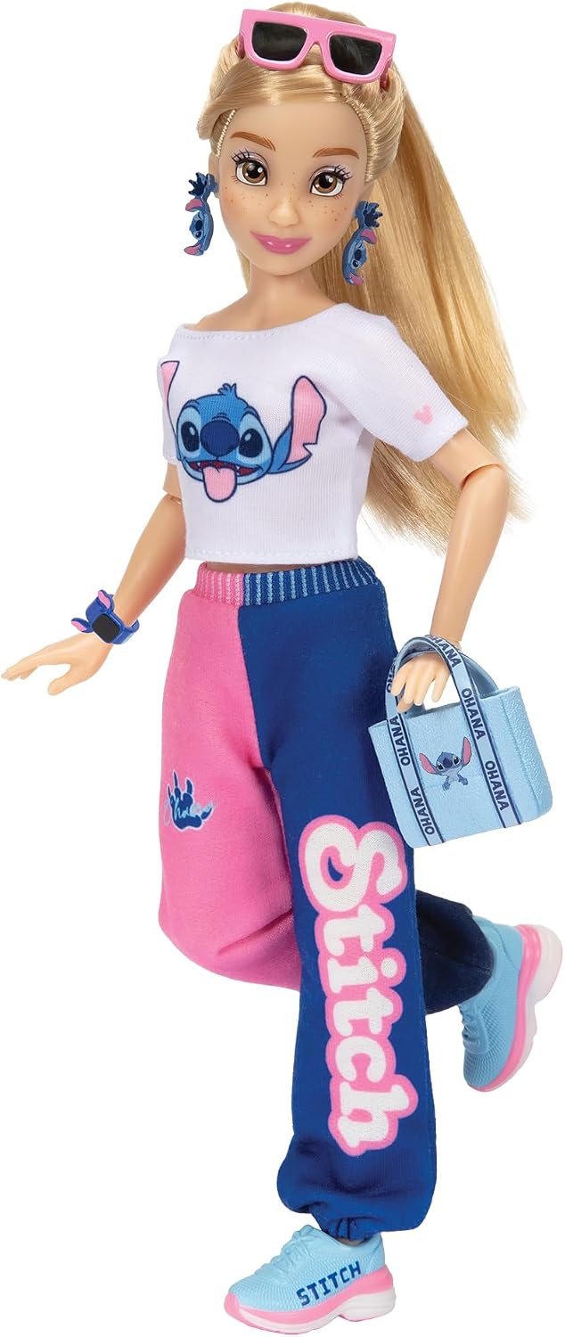 Disney ILY 4ever Muñecas de Moda de Stitch con Chaqueta Varsity de...