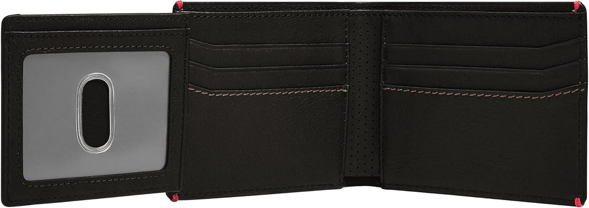 Fossil Billetera plegable para hombre, Sport Tourer negro, talla única