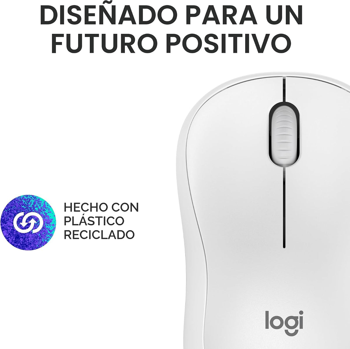 Logitech Ratón inalámbrico Bluetooth silencioso compacto M240 - Bla...