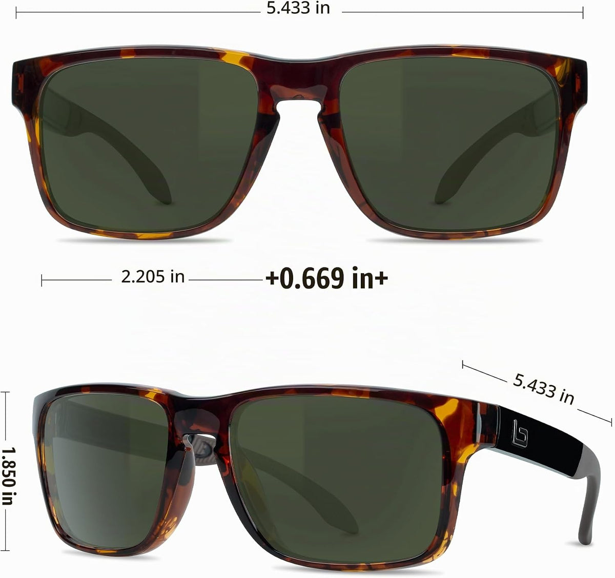 BNUS Corning Gafas de sol con lentes de vidrio para hombres y mujer...