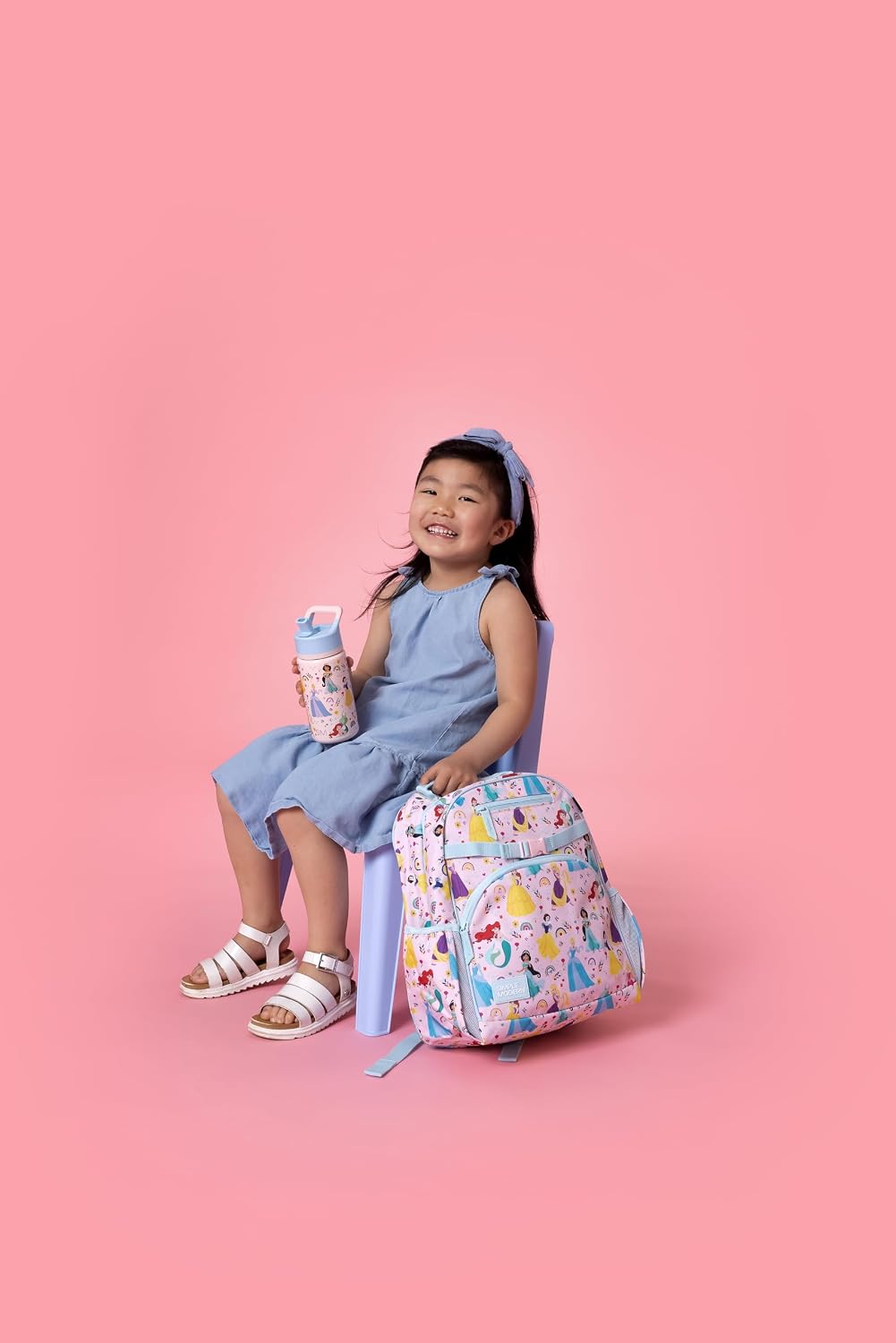 Simple Modern Disney Princess Kids Mochila para escuela, niñas, niñ...