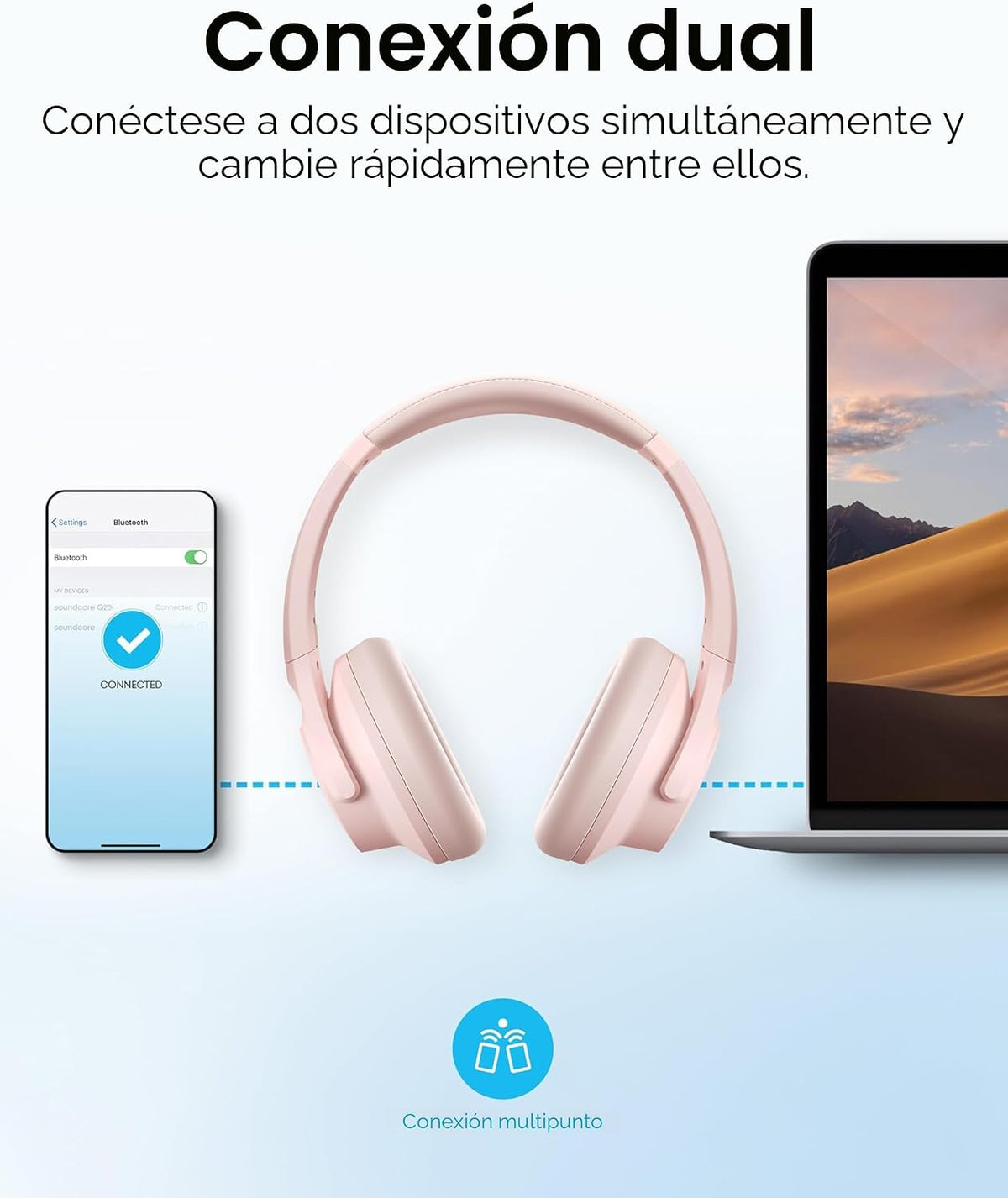 Soundcore by Anker Q20i Auriculares híbridos con cancelación activa...