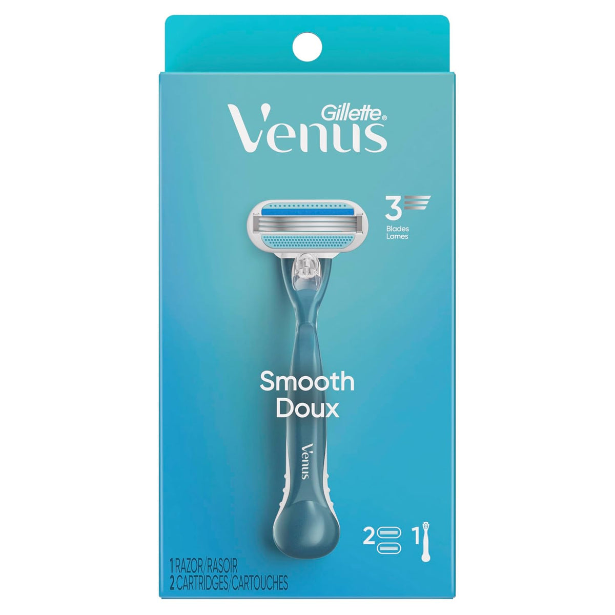 Gillette Venus Smooth Razor para mujeres, incluye 1 mango de afeita...