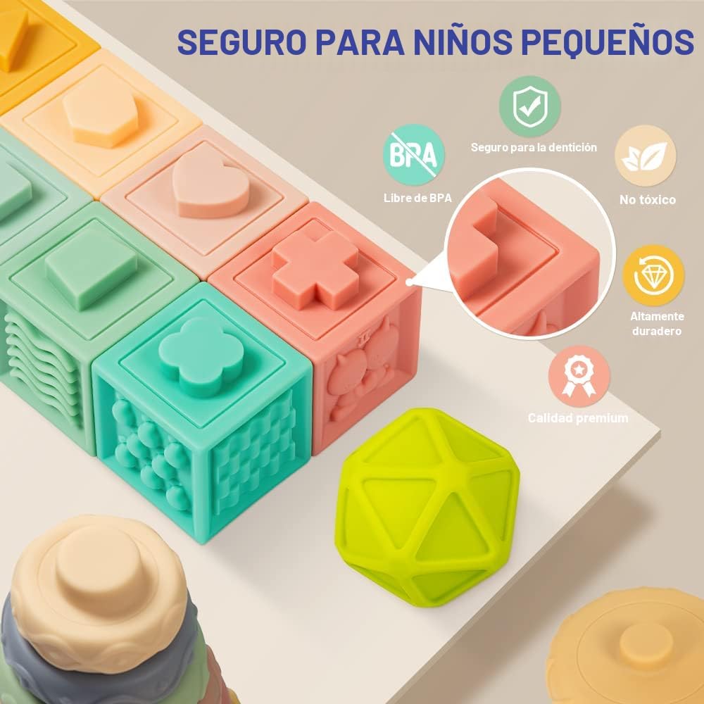Jyusmile Juguetes para bebés de 6 a 12 meses, juguete Montessori pa...