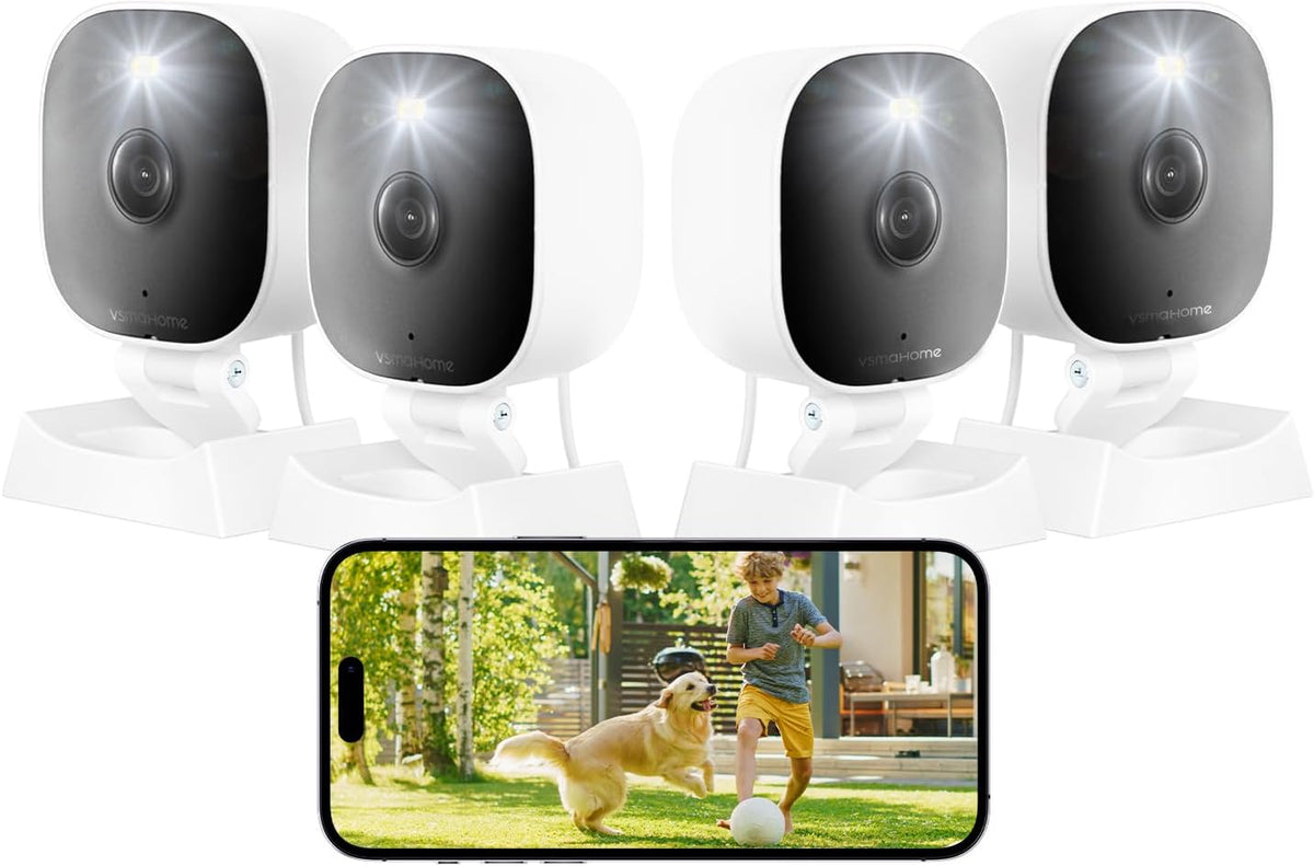 Cámaras 2K para seguridad del hogar, interior\/exterior para monito...