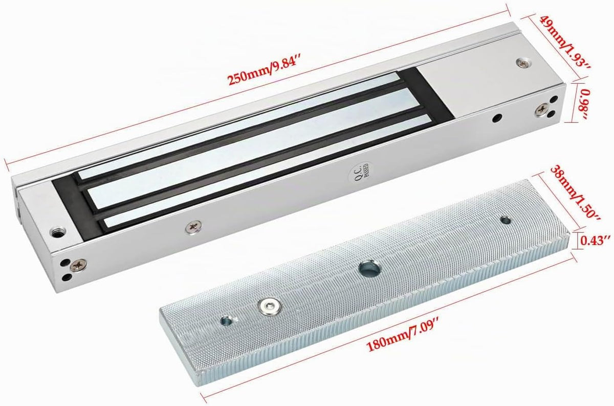 Kit de cerradura magnética eléctrica de 600 libras, bloqueo electro...