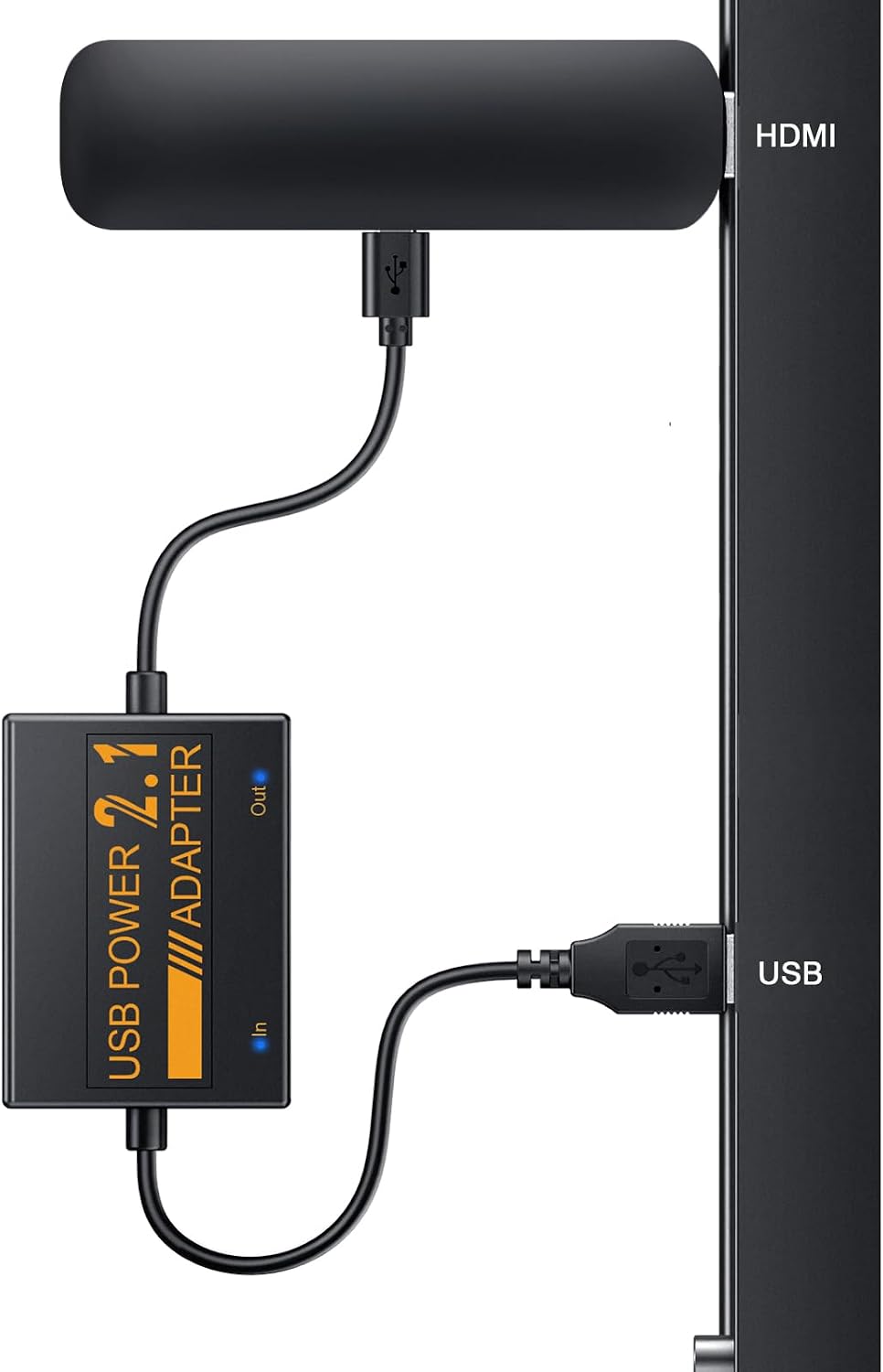Adaptador de cable de alimentación USB para Fire TV Stick, alimenta...
