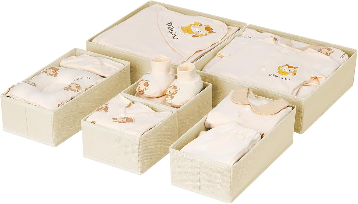 DIMJ Organizador de cajones para ropa, paquete de 6 unidades, organ...
