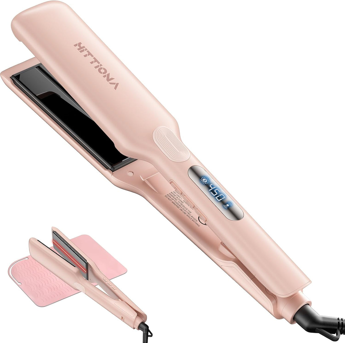 Plancha de pelo de cerámica de 1.75 "para mujeres, plancha plan...