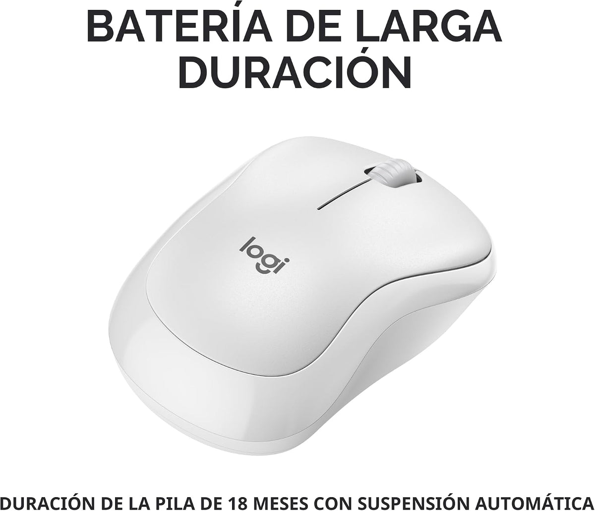 Logitech Ratón inalámbrico Bluetooth silencioso compacto M240 - Bla...