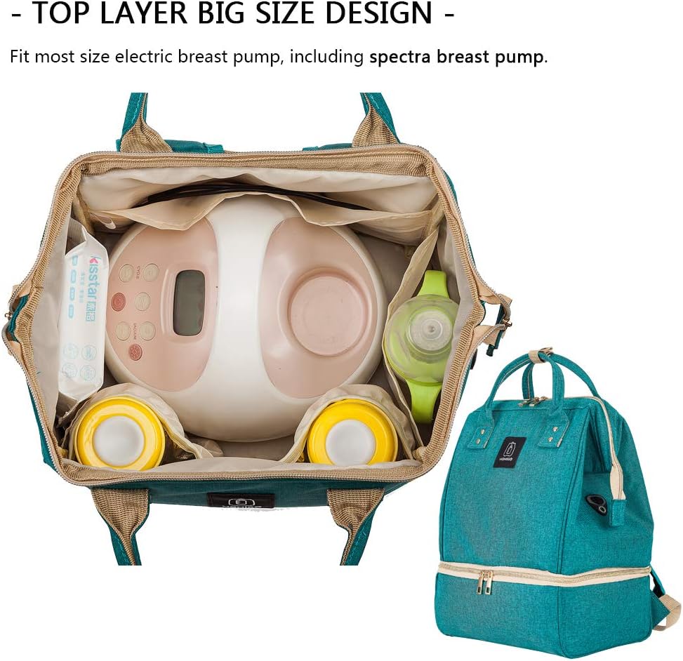 Mochila para extractor de leche \u2013 Doble capa para madre bolsa...