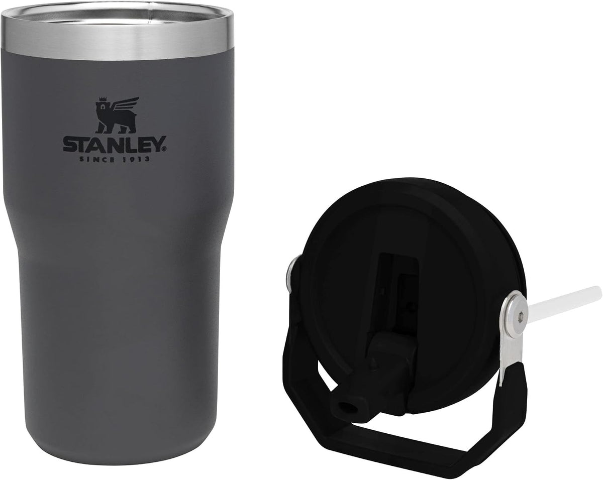 Stanley IceFlow - Vaso con pajilla abatible, asa y tapa giratoria,...