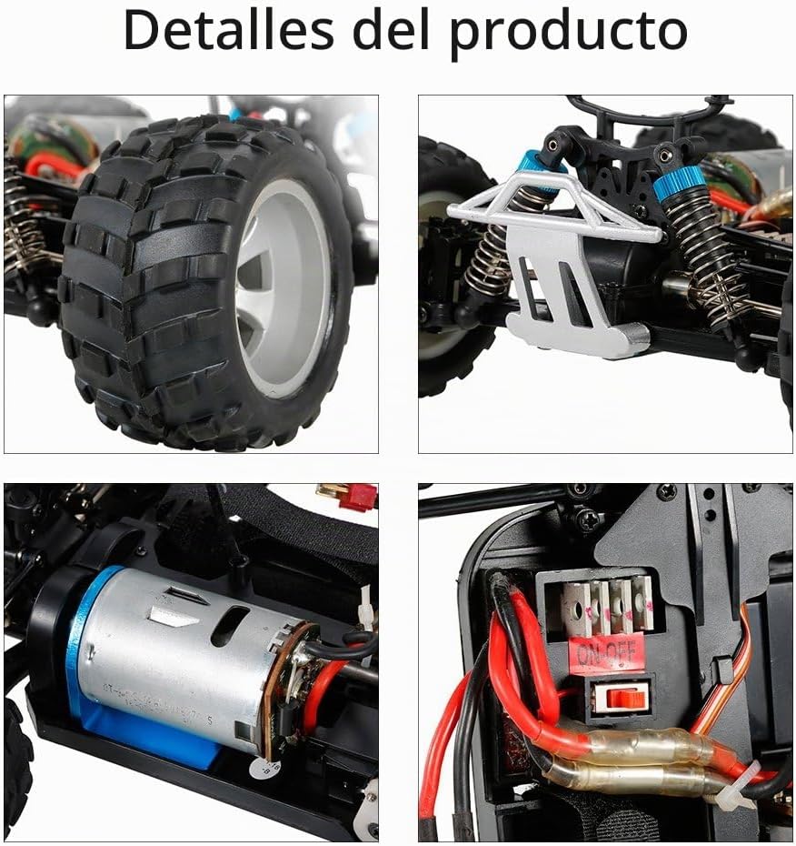 GoolRC WLtoys A979-B RC Car 2.4G 1\/18 escala 4WD 70KM\/h eléctrico...