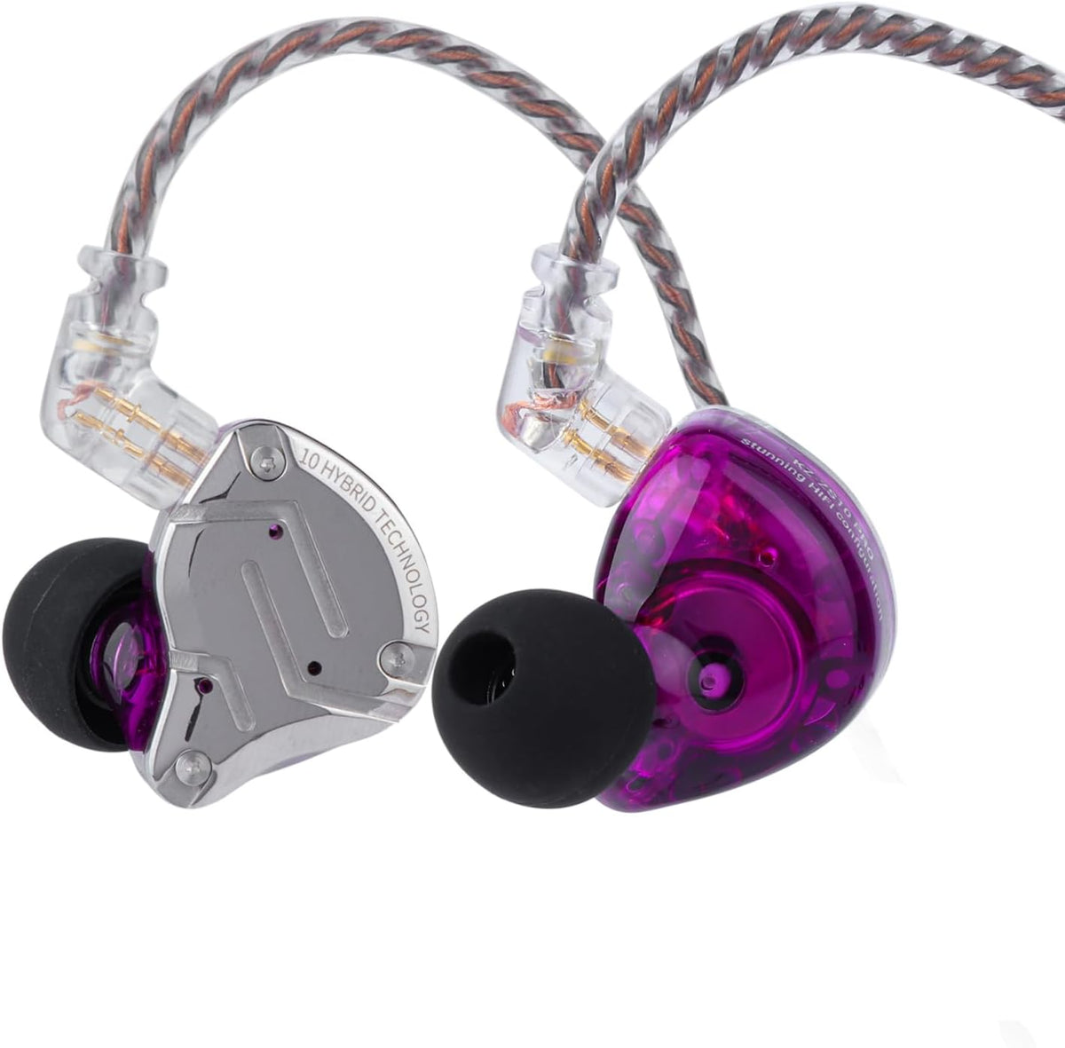 Linsoul KZ ZS10 Pro, auriculares intraaurales monitor de 5 controla...